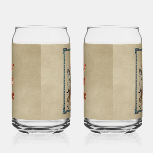 Medieval Russian Bogatyr Blikvorm Glas (Rechts)