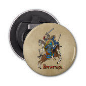 Medieval Russian Bogatyr Button Flesopener (Voorkant)