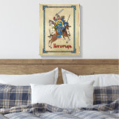 Medieval Russian Bogatyr Canvas Afdruk (Insitu (Slaapkamer))