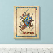 Medieval Russian Bogatyr Canvas Afdruk (Insitu (Houten vloer))