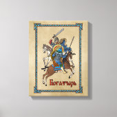 Medieval Russian Bogatyr Canvas Afdruk (Voorkant)