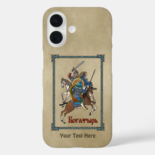 Medieval Russian Bogatyr Case-Mate iPhone Case (Achterkant)