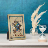 Medieval Russian Bogatyr Fotoplaat (Zijkant)