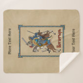Medieval Russian Bogatyr Sherpa Deken (Voorkant (horizontaal))