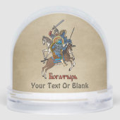 Medieval Russian Bogatyr Sneeuwbol (Achterkant)