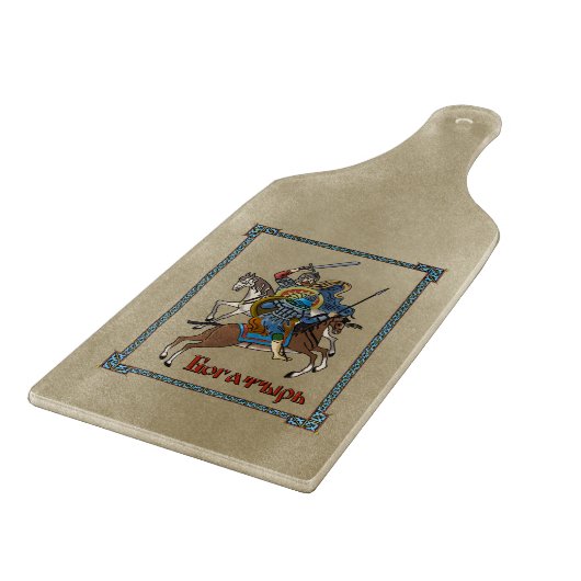 Medieval Russian Bogatyr Snijplank (Hoek)