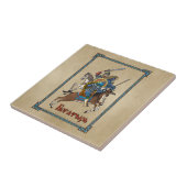 Medieval Russian Bogatyr Tegeltje (Zijkant)