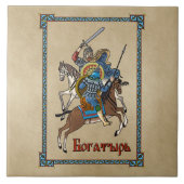 Medieval Russian Bogatyr Tegeltje (Voorkant)