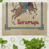 Medieval Russian Bogatyr Theedoek (Gevouwen)