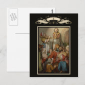 Medieval scène briefkaart (Voorkant / Achterkant)