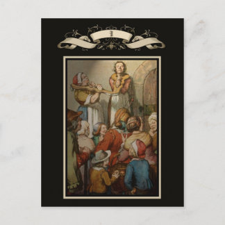 Medieval scène briefkaart