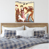 Medieval Scene van Georges Barbier Canvas Afdruk (Insitu (Slaapkamer))
