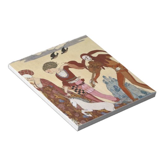 Medieval Scene van Georges Barbier Notitieblok (Schuin)