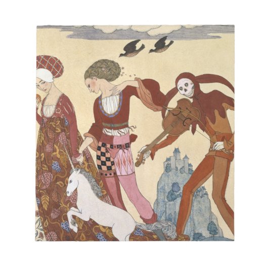 Medieval Scene van Georges Barbier Notitieblok (Voorkant)