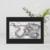 Medieval schip- en drakenuitvindingen kaart (Staand voorkant)