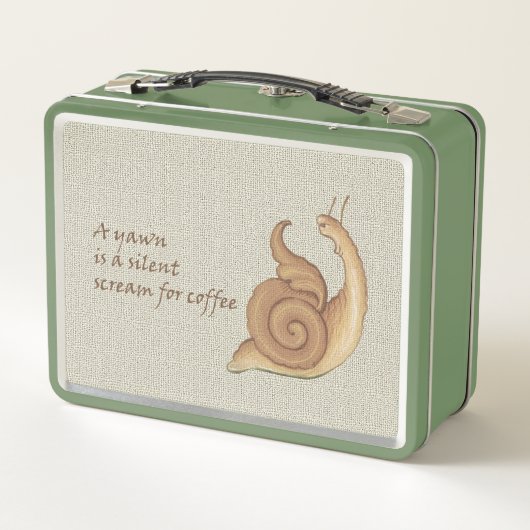 Medieval Screaming Snail Metal Lunchbox (Achterkant)
