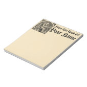 Medieval Scriptorium Scribe Sjabloon Blocnote (Linkerzijde)