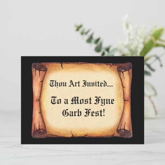 Medieval Scroll Kaart (Staand voorkant)