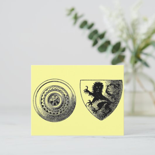 Medieval Shields Briefkaart (Staand voorkant)