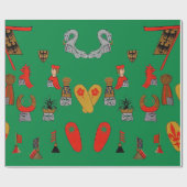 Medieval Shields, Flags en Emblemen Gift Wrap Cadeaupapier (Vlak)