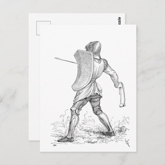 Medieval Slinger Castile Knight Armor Briefkaart (Voorkant / Achterkant)