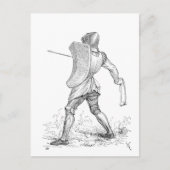 Medieval Slinger Castile Knight Armor Briefkaart (Voorkant)