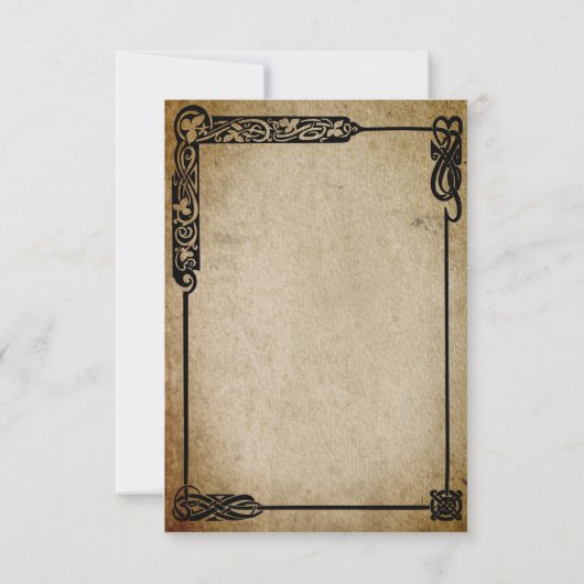 Medieval Sparen de bruid van de Datum Save The Date (Achterkant)