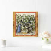 MEDIEVAL SQUASH HARVEST PARCHMENT Squashes Vierkante Klok (Huis)