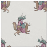 Medieval Squirrel-Rider Stof (Close Up)