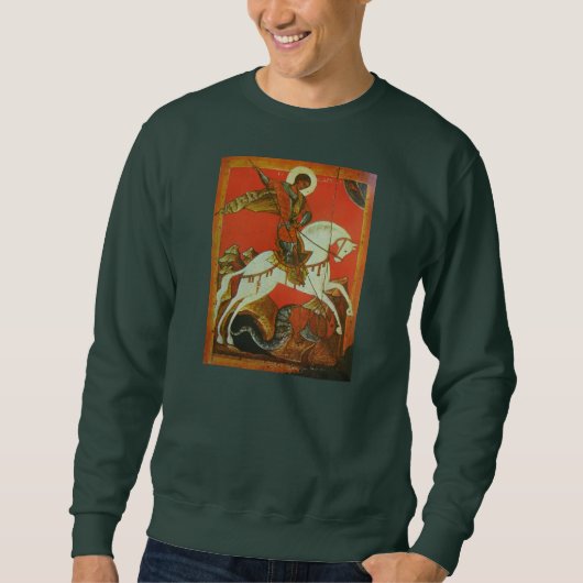 Medieval St. George en Dragon Sweatshirt (Voorkant)
