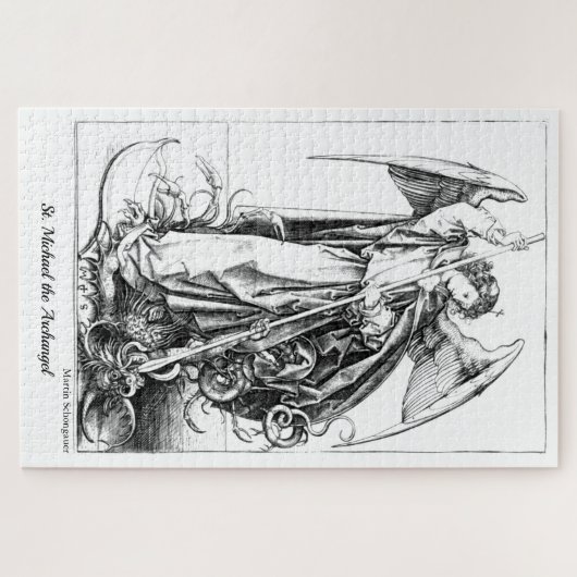 Medieval St. Michael the Archangel Classic Art Legpuzzel (Horizontaal)