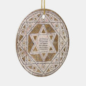 Medieval Star van David Keramisch Ornament (Rechts)