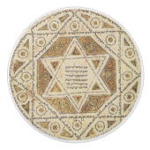 Medieval Star van David Keramische Knop (Voorkant)
