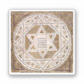 Medieval Star van David Sticker (Voorkant)
