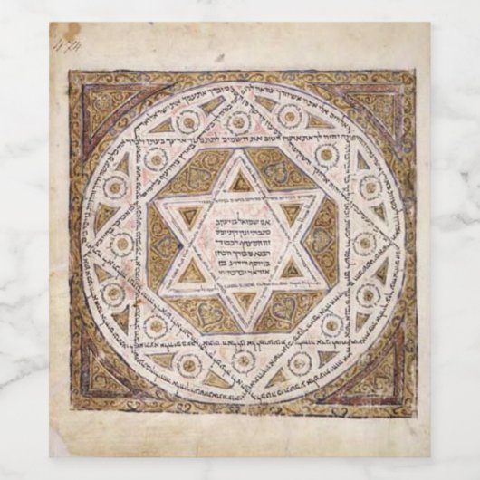 Medieval Star van David Wijn Etiket (Enkel label)