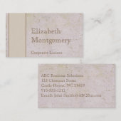 Medieval Stone Modern Professional Visitekaartjes (Voorkant / Achterkant)