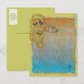 Medieval Storybook Fairy Tale Briefkaart Invitatio (Voorkant / Achterkant)