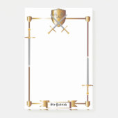 Medieval Sword en Shield Post-it® notes 4 x 6 (Voorkant)