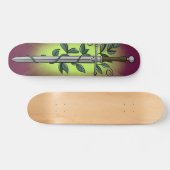 Medieval Sword & Vine Persoonlijk Skateboard (Horizontaal)