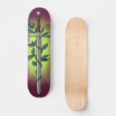 Medieval Sword & Vine Persoonlijk Skateboard (Voorkant)