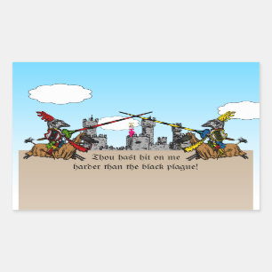 Medieval Times - Liefde-verklaring Rechthoekige Sticker