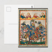 Medieval Tournament, 14e eeuw Briefkaart (Voorkant / Achterkant)