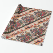 MEDIEVAL TOURNAMENT BESTRIJDING KNIGHTS EN DAMSELS CADEAUPAPIER (Uitgerold)