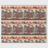 MEDIEVAL TOURNAMENT BESTRIJDING KNIGHTS EN DAMSELS CADEAUPAPIER (Vlak)