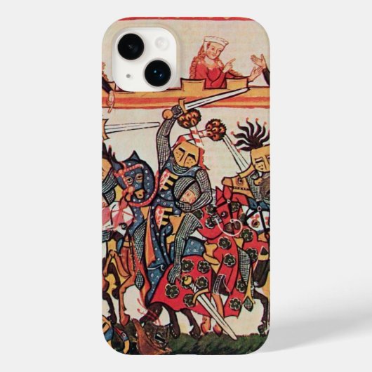 MEDIEVAL TOURNAMENT BESTRIJDING KNIGHTS EN DAMSELS Case-Mate iPhone CASE (Achterkant)
