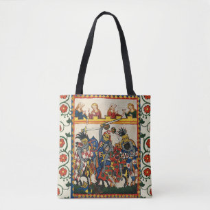 MEDIEVAL TOURNAMENT, BESTRIJDING VAN KNIGHTS, DAMS TOTE BAG