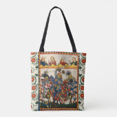 MEDIEVAL TOURNAMENT, BESTRIJDING VAN KNIGHTS, DAMS TOTE BAG (Achterkant)