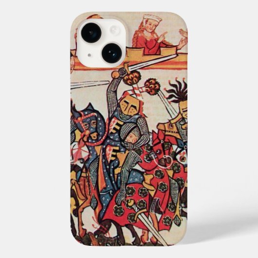 MEDIEVAL TOURNAMENT, BESTRIJDING VAN KNIGHTS EN DA Case-Mate iPhone CASE (Achterkant)