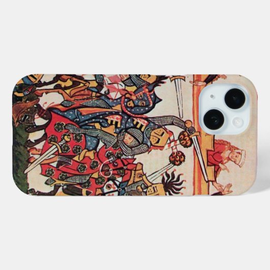 MEDIEVAL TOURNAMENT, BESTRIJDING VAN KNIGHTS EN DA Case-Mate iPhone CASE (Achterkant (horizontaal))