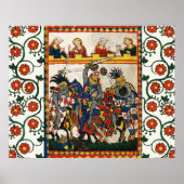 MEDIEVAL TOURNAMENT, BESTRIJDING VAN KNIGHTS EN DA POSTER (Voorkant)
